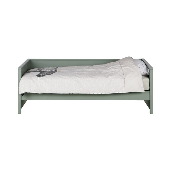 Zielone łóżko jednoosobowe 90x200 cm Nikki – WOOOD-image-2