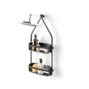 Czarna wisząca plastikowa półka łazienkowa Flex – Umbra