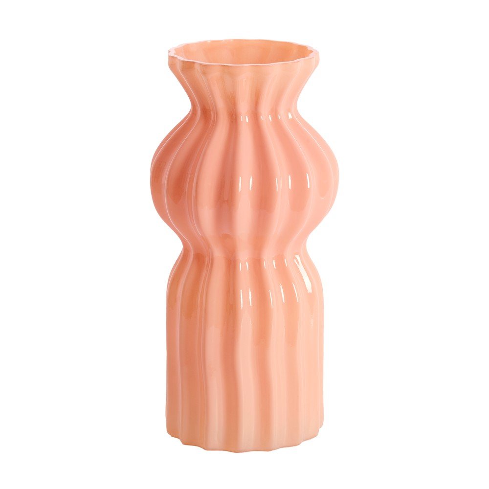 Różowy szklany wazon (wysokość 28 cm) Terento – Light & Living