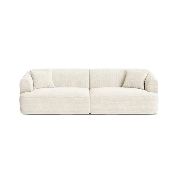 Beżowa sztruksowa sofa 255 cm Campi – Cosmopolitan Design