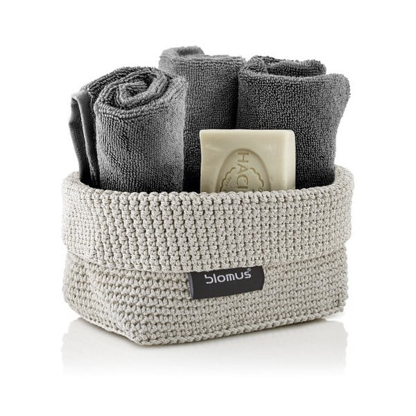 Beżowy koszyk Blomus Rope, 10x15,5 cm-image-1