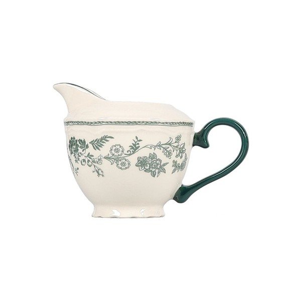 Zielony/w kolorze kości słoniowej porcelanowy mlecznik 180 ml Cyril – S|P Collection-image-2