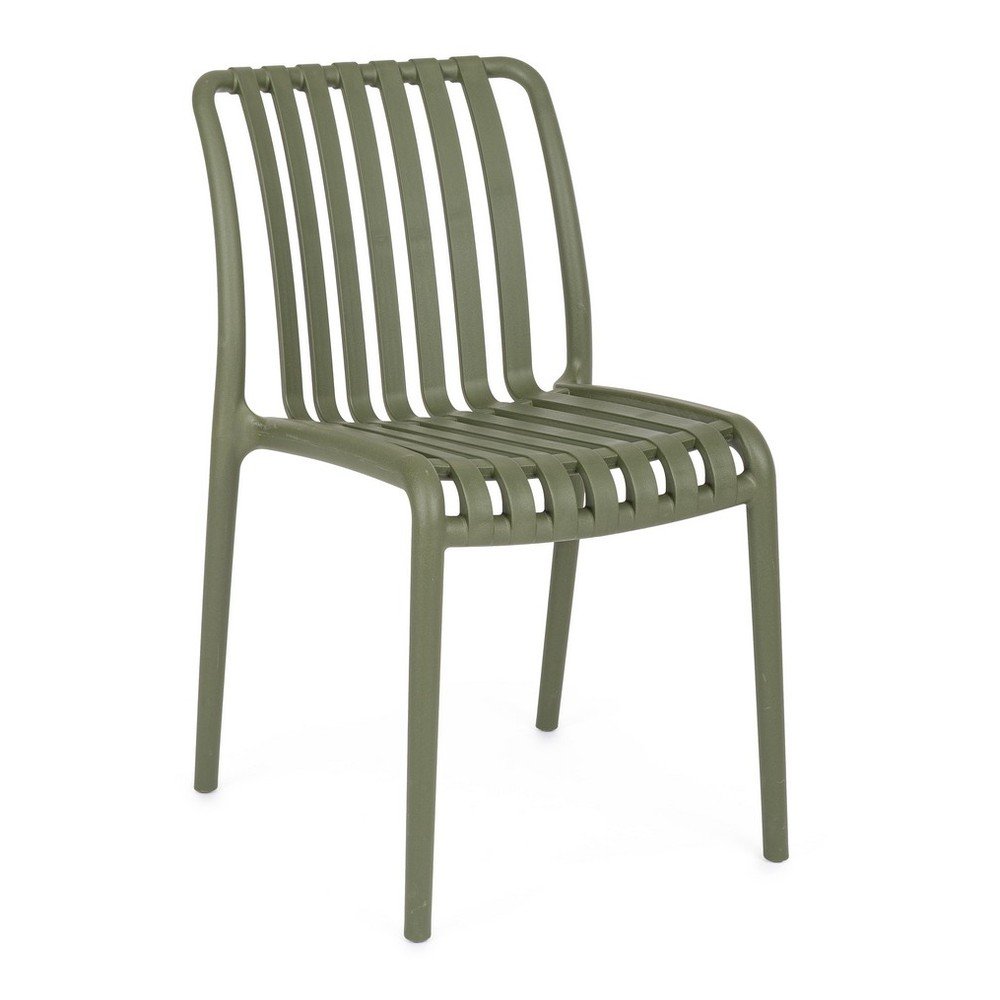 Zielone plastikowe krzesło ogrodowe Billie – Bizzotto