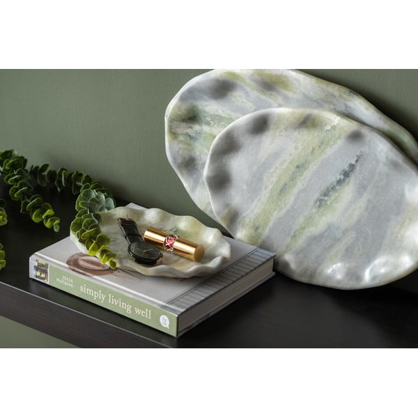 Marmurowa taca dekoracyjna 21x31 cm Waved – PT LIVING-image-1