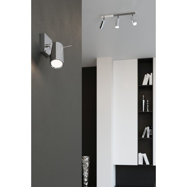 Lampa sufitowa w kolorze srebra Sollux Etna, dł. 45 cm-image-1