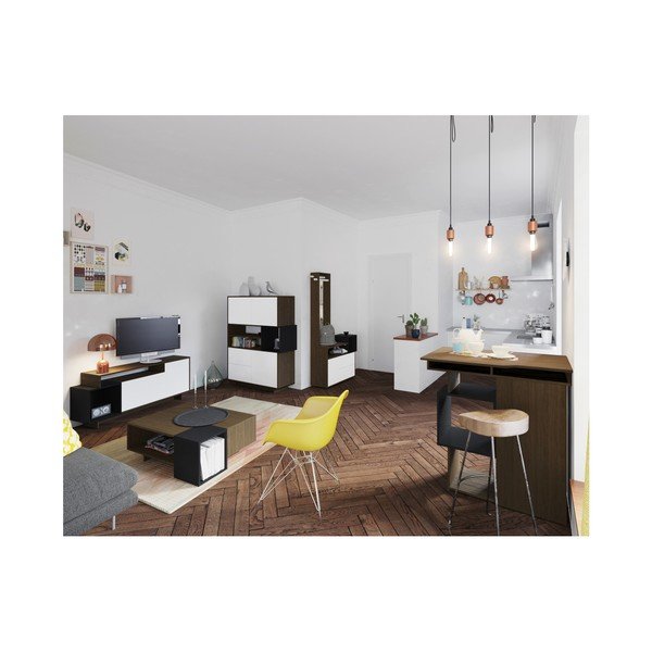Biała szafka pod TV TemaHome Kube-image-3