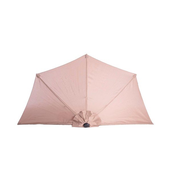 Beżowy parasol ogrodowy ø 240 cm – LDK Garden-image-2