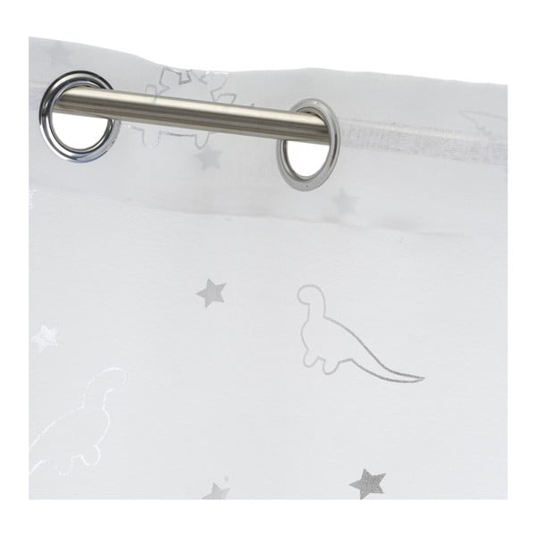 Firanka w biało-srebrnym kolorze 140x260 cm Dinos – Casa Selección-image-3