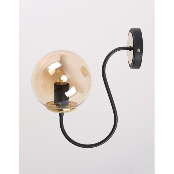 Kinkiet w czarno-żółtym kolorze ø 15 cm Oslo – Squid Lighting-image-2