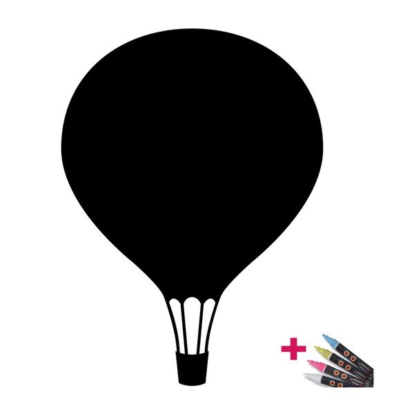 Tablica samoprzylepna z 4 kredowymi mazakami Fanastick Balloon-image-2