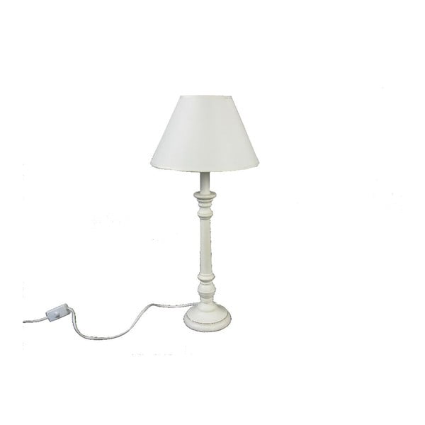 Lampa stołowa Wood White, 41,5 cm
