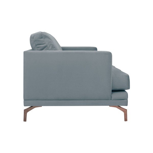 Szara sofa 3-osobowa z konstrukcją w kolorze złota Windsor & Co Sofas Jupiter-image-2