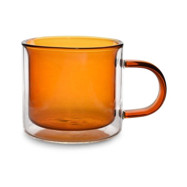 Szklane kubki zestaw 2 szt. w bursztynowym kolorze 270 ml Liv – ONA