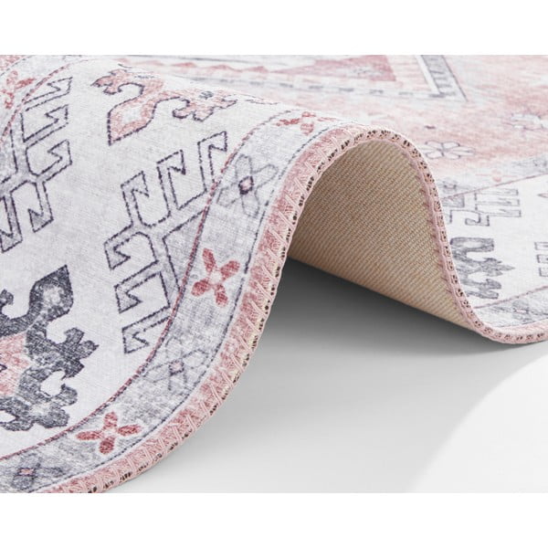 Jasnoróżowy dywan Nouristan Gratia, 80x150 cm-image-4