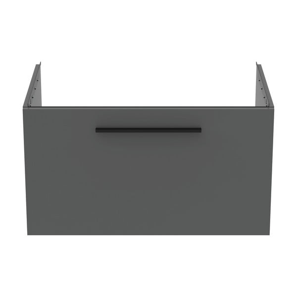 Szara wisząca szafka pod umywalkę 80x44 cm i.Life B – Ideal Standard-image-2