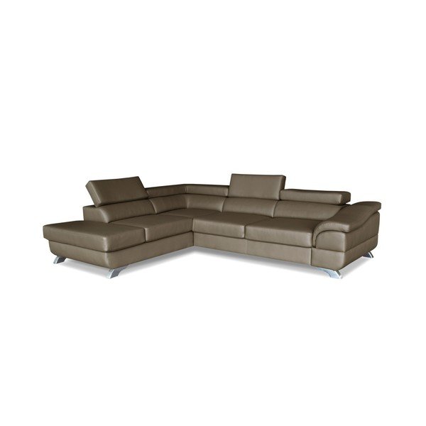 Szarobrązowy rozkładany narożnik lewostronny Windsor  & Co. Sofas Omnikron-image-1