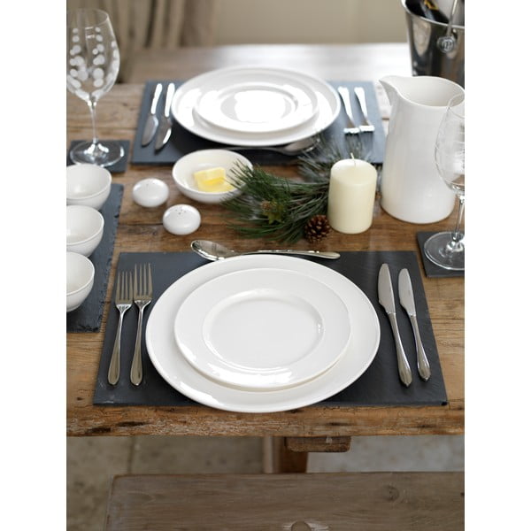 Biały porcelanowy talerz Mikasa Ridget, ø 22 cm-image-4