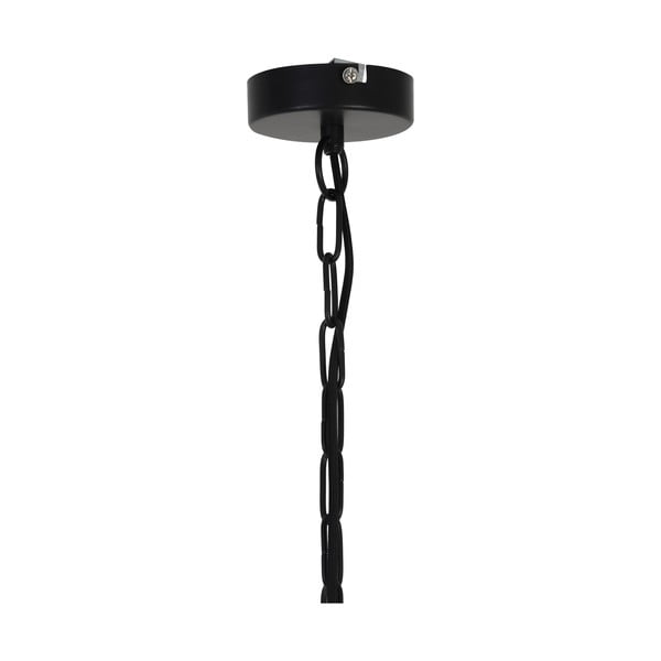 Lampa wisząca w czarno-złotym kolorze z metalowym kloszem ø 40 cm Meya – Light & Living-image-3