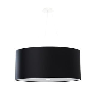 Czarna lampa wisząca ze szklanym kloszem ø 60 cm Volta – Nice Lamps