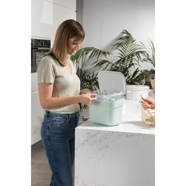 Jasnoniebieski pojemnik na odpadki organiczne 5 l Ready To Collect – Curver-image-1