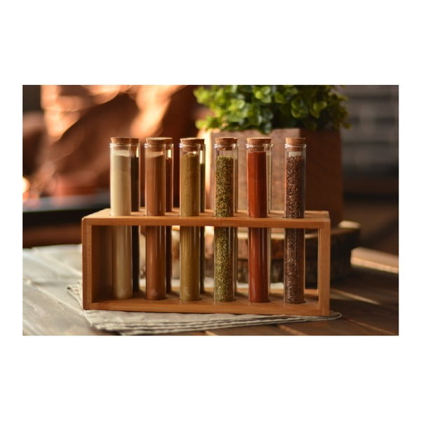 Zestaw 12 probówek i stojaka Bambum Vanilla-image-2