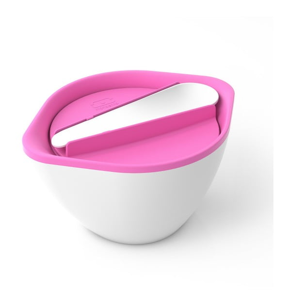Biało-różowy pojemnik na zupy i sałatki MB LIB Pink/White 