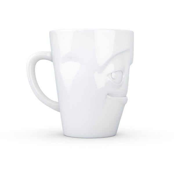 Biały figlarny porcelanowy kubek z uchem 58products-image-4