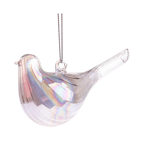 Szklana ozdoba świąteczna 6 cm Bird – Dakls
