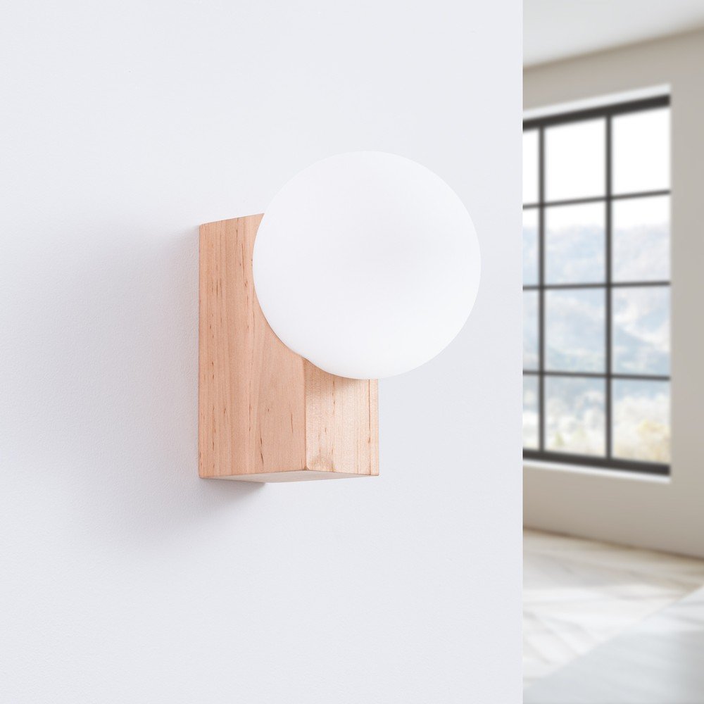 Biało-naturalny kinkiet ø 12 cm Solum – Sollux (zdjęcie 8)