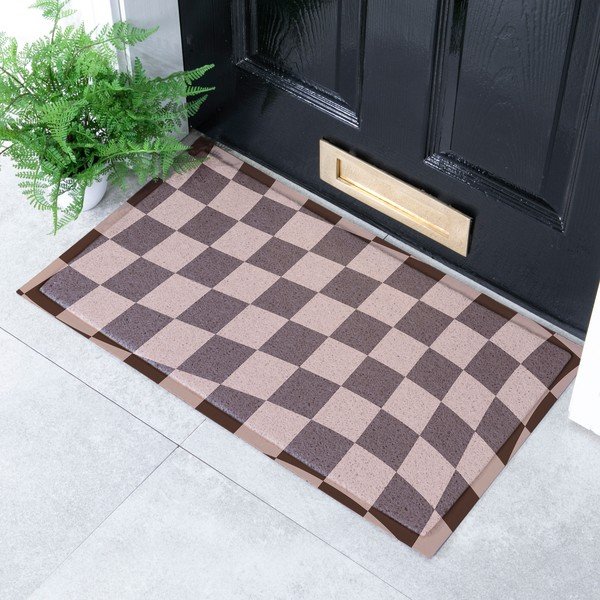 Wycieraczka z PVC 40x70 cm Checkerboard – Artsy Doormats-image-1