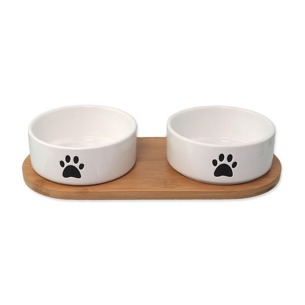 Zestaw ceramicznych misek dla psów ze stojakiem ø 13 cm Dog Fantasy – Plaček Pet Products