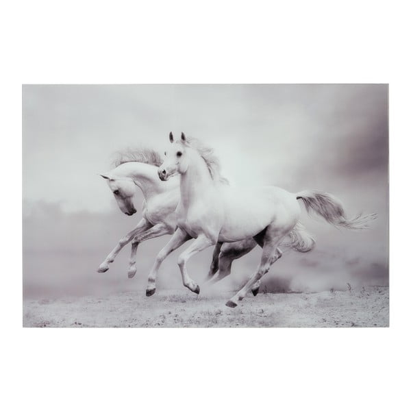 Szklany
  obraz Two Horses, 100x150 cm