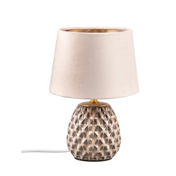 Beżowa lampa stołowa (wys. 27 cm) Ariana – Reality