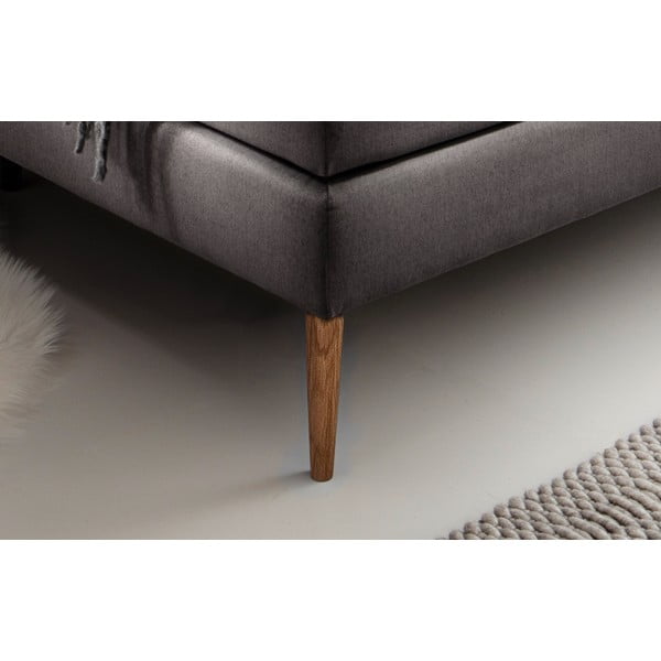 Antracytowe łóżko kontynentalne 180x200 cm Massello – Meise Möbel-image-4