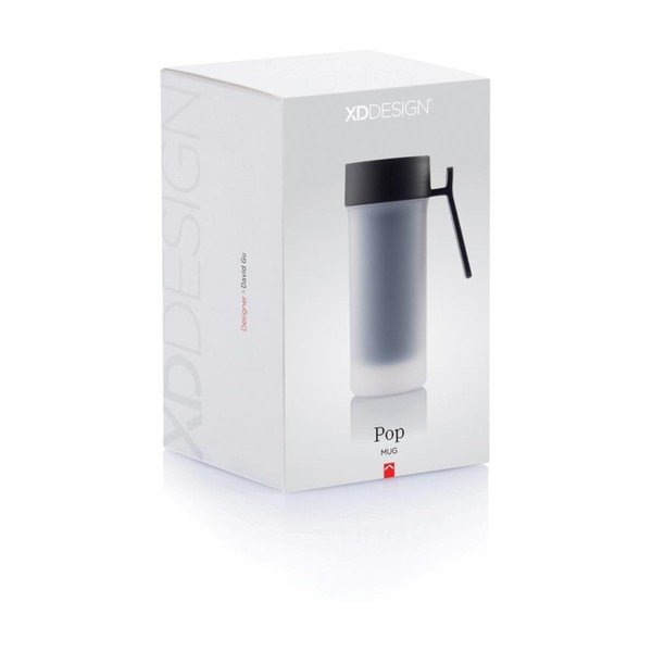 Czarny kubek termiczny XD Design Pop, 275 ml-image-3