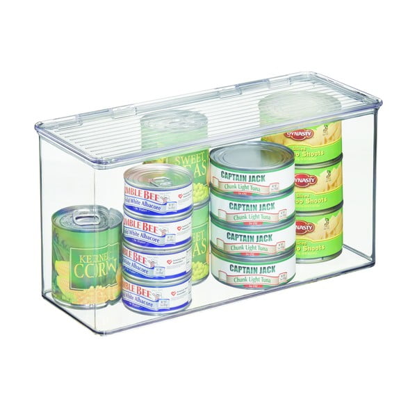 Przezroczysty pojemnik z wieczkiem iDesign, 14,5x34 cm-image-4