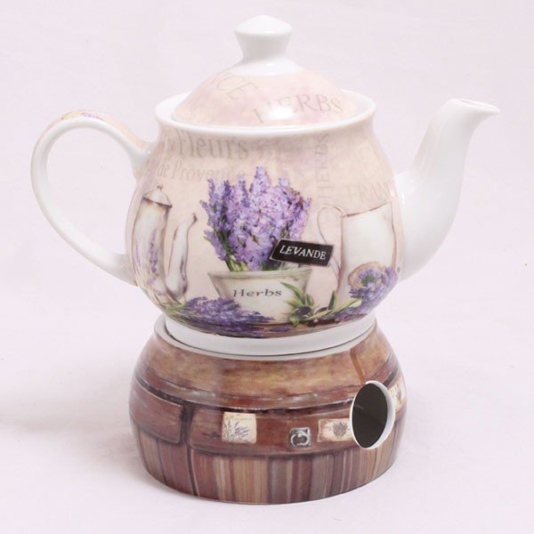Czajnik z podgrzewaczem Lavender Herbs