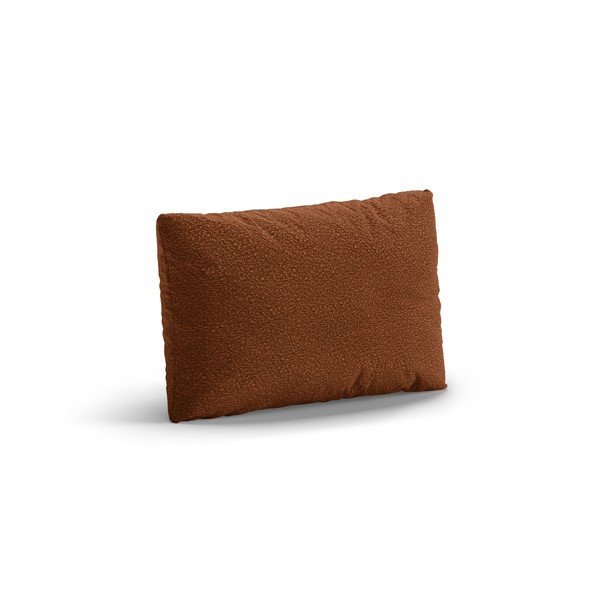 Poduszka na sofę z materiału bouclé w kolorze terakoty Poppy – Micadoni -image-1