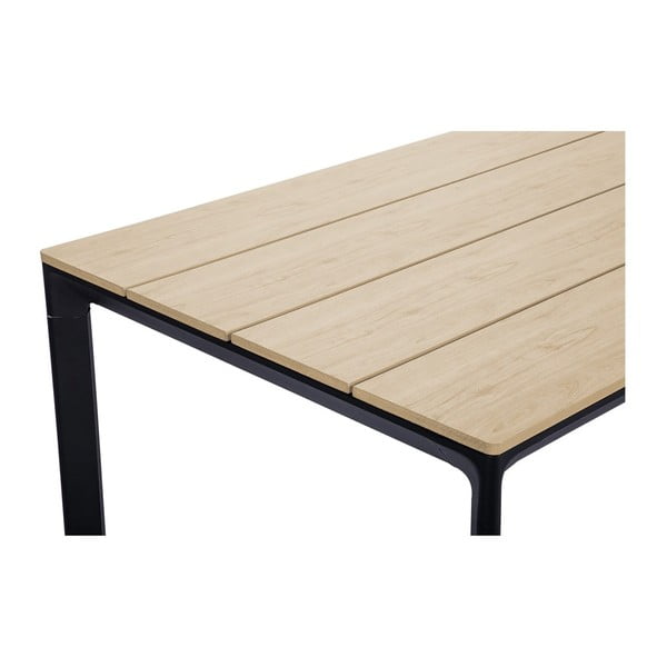 Zestaw 4 czarnych krzeseł Kai i naturalnego stołu Thor – Bonami Essentials-image-4