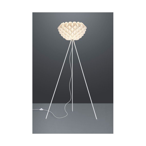 Biała lampa stojąca Reality Tilia, wys. 155 cm-image-1
