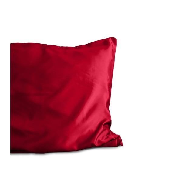 Czerwona poszewka na poduszkę z mikroperkalu Sleeptime Skin Care, 60x70 cm
