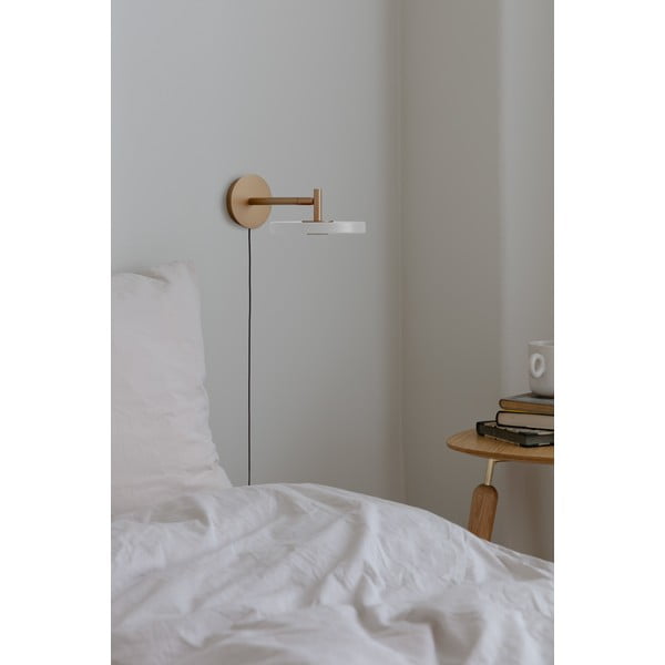 Kremowy kinkiet LED ze ściemniaczem ø 15 cm Asteria Wall Short – UMAGE-image-1