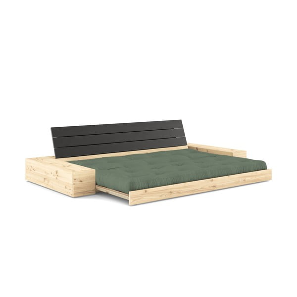 Zielona rozkładana sofa 244 cm Base – Karup Design-image-4