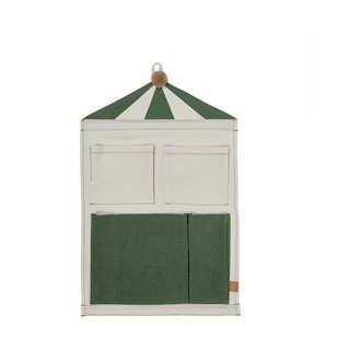 Zielony/kremowy tekstylny organizer wiszący 40x1x60 cm Circus – OYOY Mini