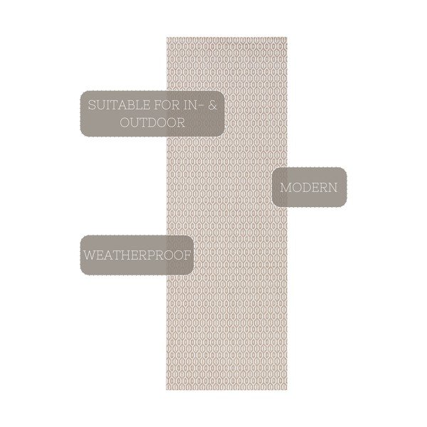 Szary chodnik odpowiedni na zewnątrz NORTHRUGS Coin, 80x200 cm-image-3