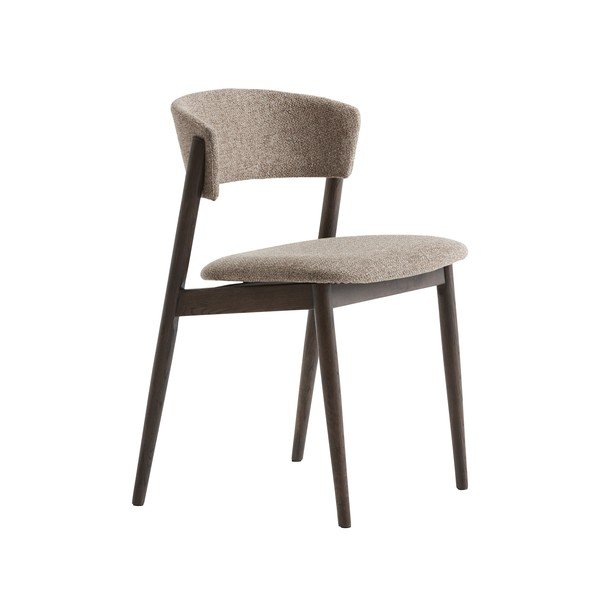 Beżowo-ciemnobrązowe metalowe krzesła zestaw 2 szt. Revere – Unique Furniture
