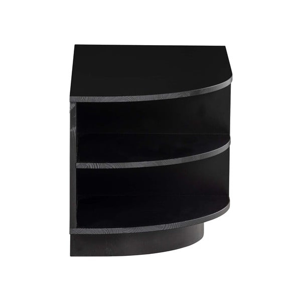 Czarna modułowa szafka pod TV z litego drewna sosnowego 78x40 cm Finca – WOOOD-image-4