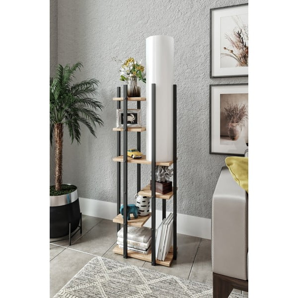 Czarno-biało-naturalna lampa stojąca (wysokość 84 cm) Vogue – Opviq lights-image-3