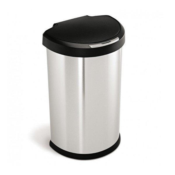 Bezdotykowy kosz na śmieci simplehuman 45 l, matowa stal-image-4