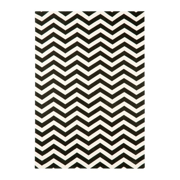 Czarno-biały dywan Asiatic Carpets Zig Zag, 120x170 cm